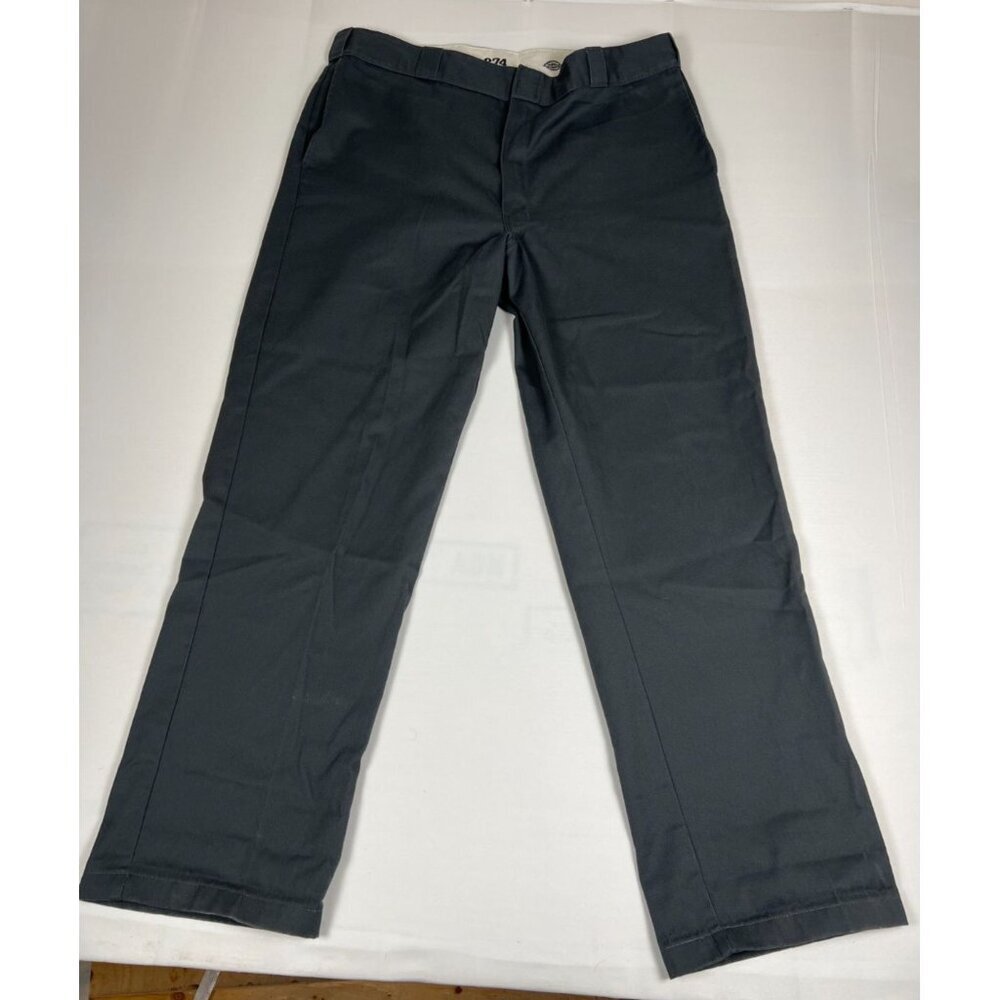 Dickies Men 40x32 Charcoal Grey 874 Original Fit Straight Work Pants 2016